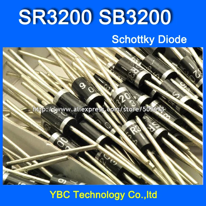 50 шт./лот SR3200 SB3200 3A/200В диод Шоттки|diode s1m|diode fastdiode thyristor |