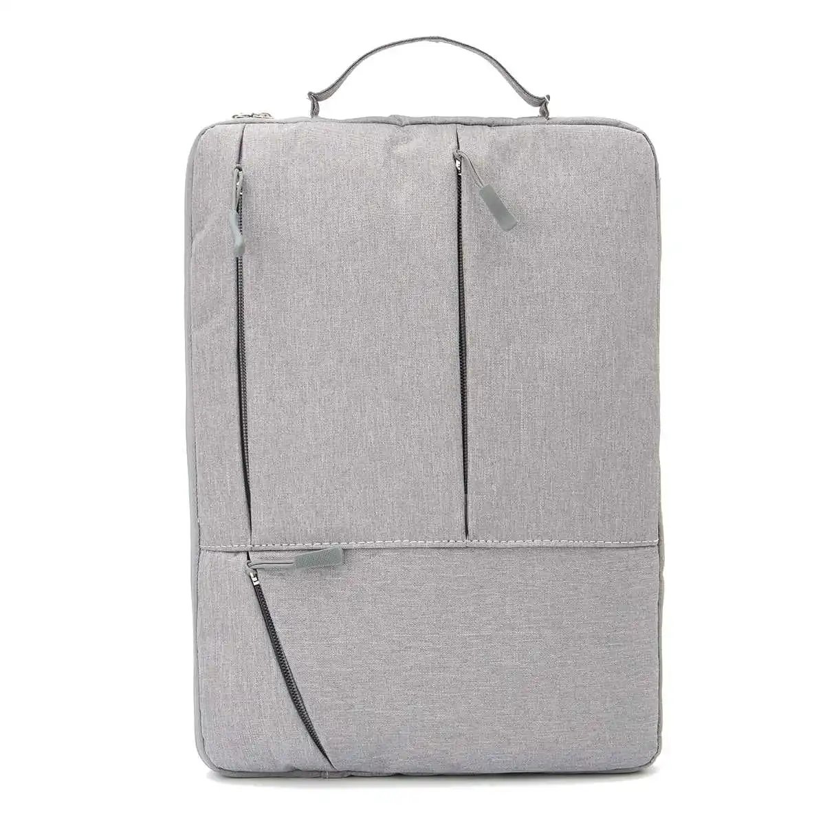 Серый Сумка для ноутбука из ткани Оксфорд для Macbook Air Pro retina 11 12 13 дюймов, чехол для ноутбука, чехол для планшета Xiaomi Air для hp - Цвет: Серый