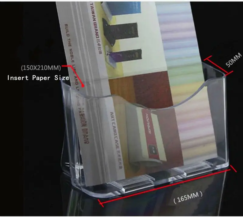 

Clear A5 Single Plastic Acrylic Brochure Literature Pamphlet Display Holder Racks Stand To Insert Leaflet 50pcs
