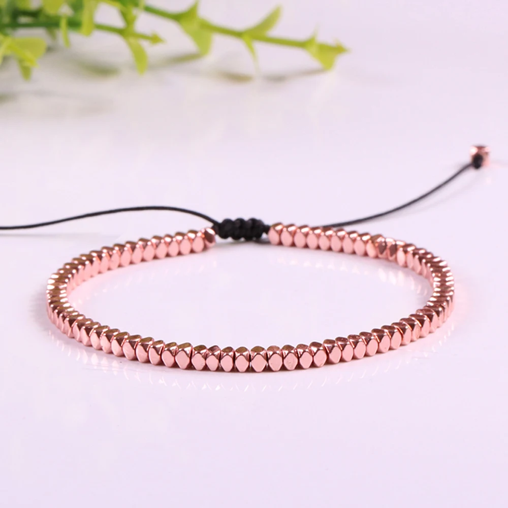 Пистолет черный натуральный камень гематит браслет Винтаж металл Магнитная