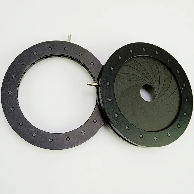 1pc 2.5-42mm Adjustable Zoom Iris Diaphragm Aperture Condenser for Digital Camera Microscope Concentrator with 18pcs Blades | Инструменты