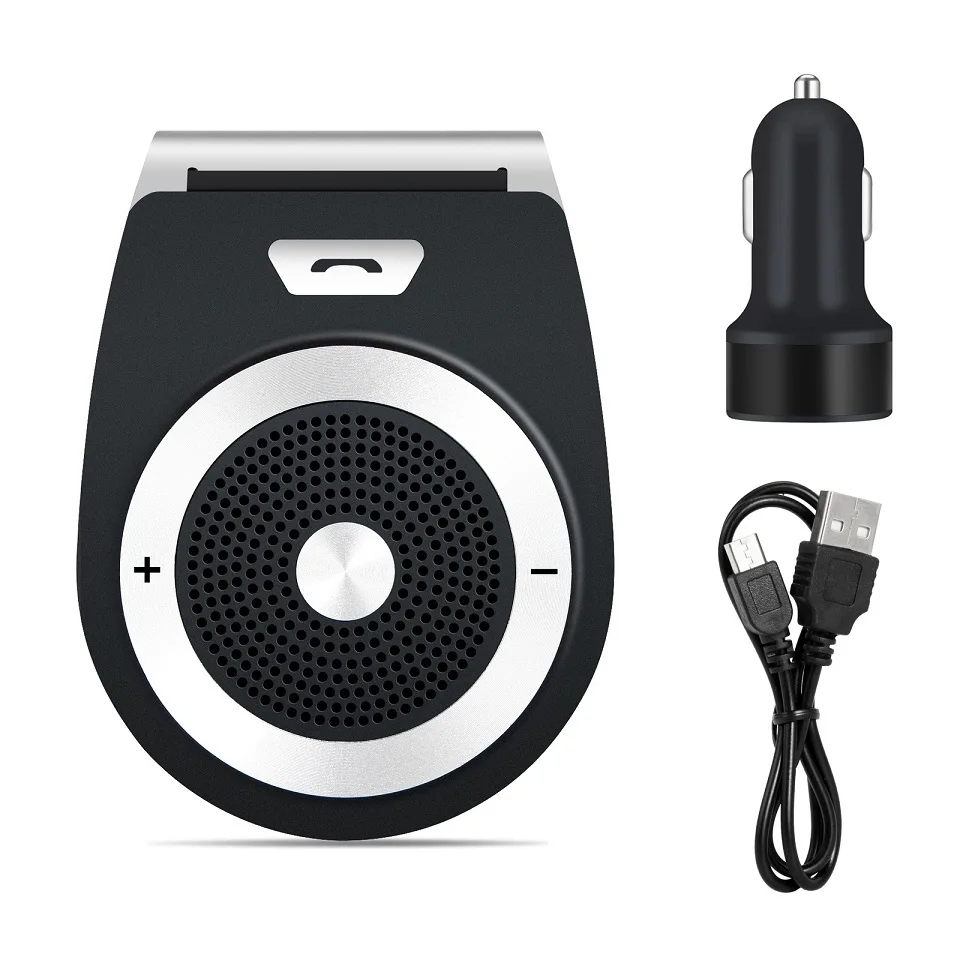 ANLUD Bluetooth автомобильный комплект громкой связи беспроводной Bluetooth стерео Громкая связь солнцезащитный козырек клип A2DP MP3 музыкальный плеер Поддержка 2 телефона