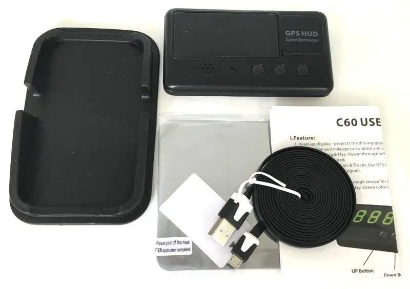 Проектирование скорости автомобиля на лобовом стекле Автомобильный датчик HUD GPS