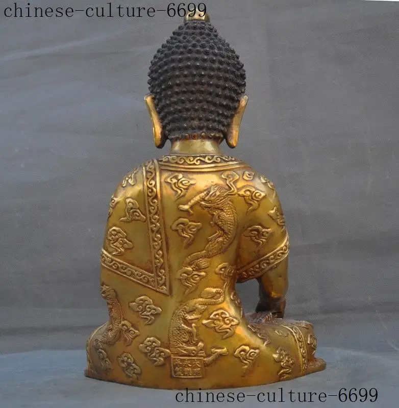 

christmas Marked old Tibetan Buddhism bronze Gilt Sakyamuni Shakyamuni Tathagata statue halloween