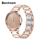 Ремешок для часов Garmin Vivomove HR 3, 3S, Vivoactive 4, 4S, в роскошном стиле, из керамики и нержавеющей стали, быстросъемный ремешок для часов