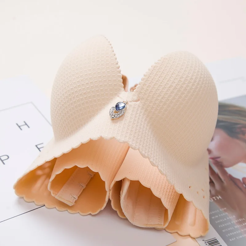 Летний цельный комплект с бесшовным бюстгальтером пуш-ап удобный дышащий