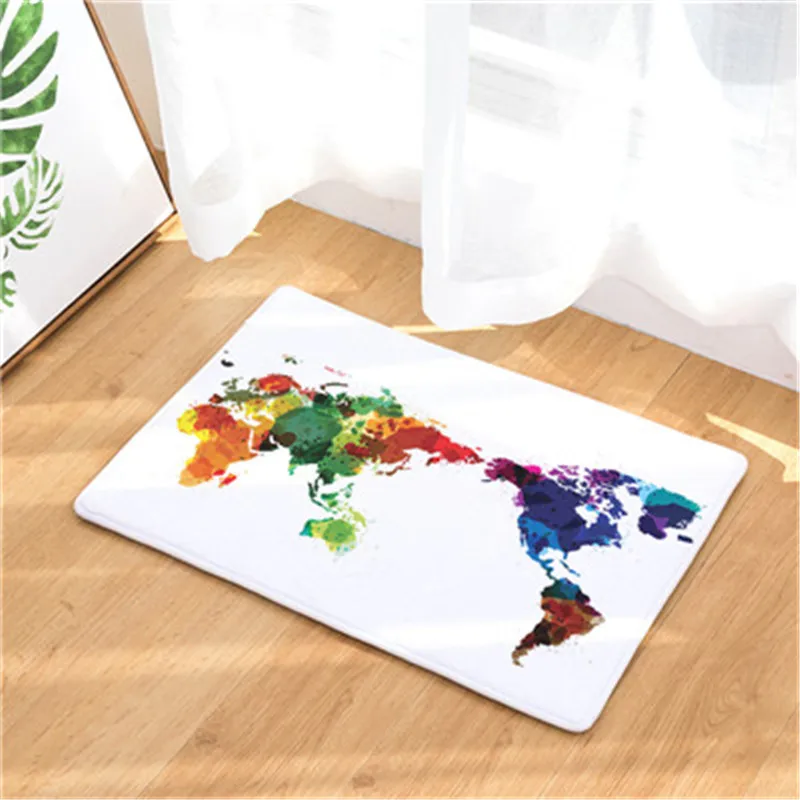 CAMMITEVER карта мира узор современный геометрический акварель Ретро Спальня Ванная