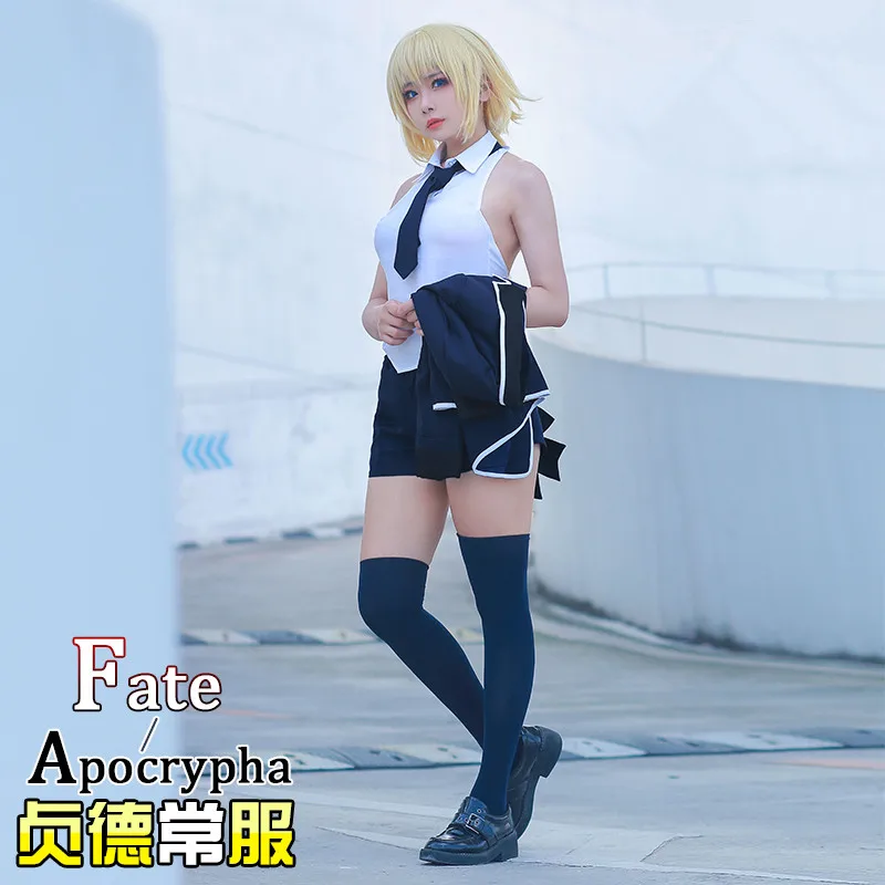 Аниме Fate apocripha Jeanne dɺrc повседневный косплей Fate/Grand Order костюмы для женщин JK