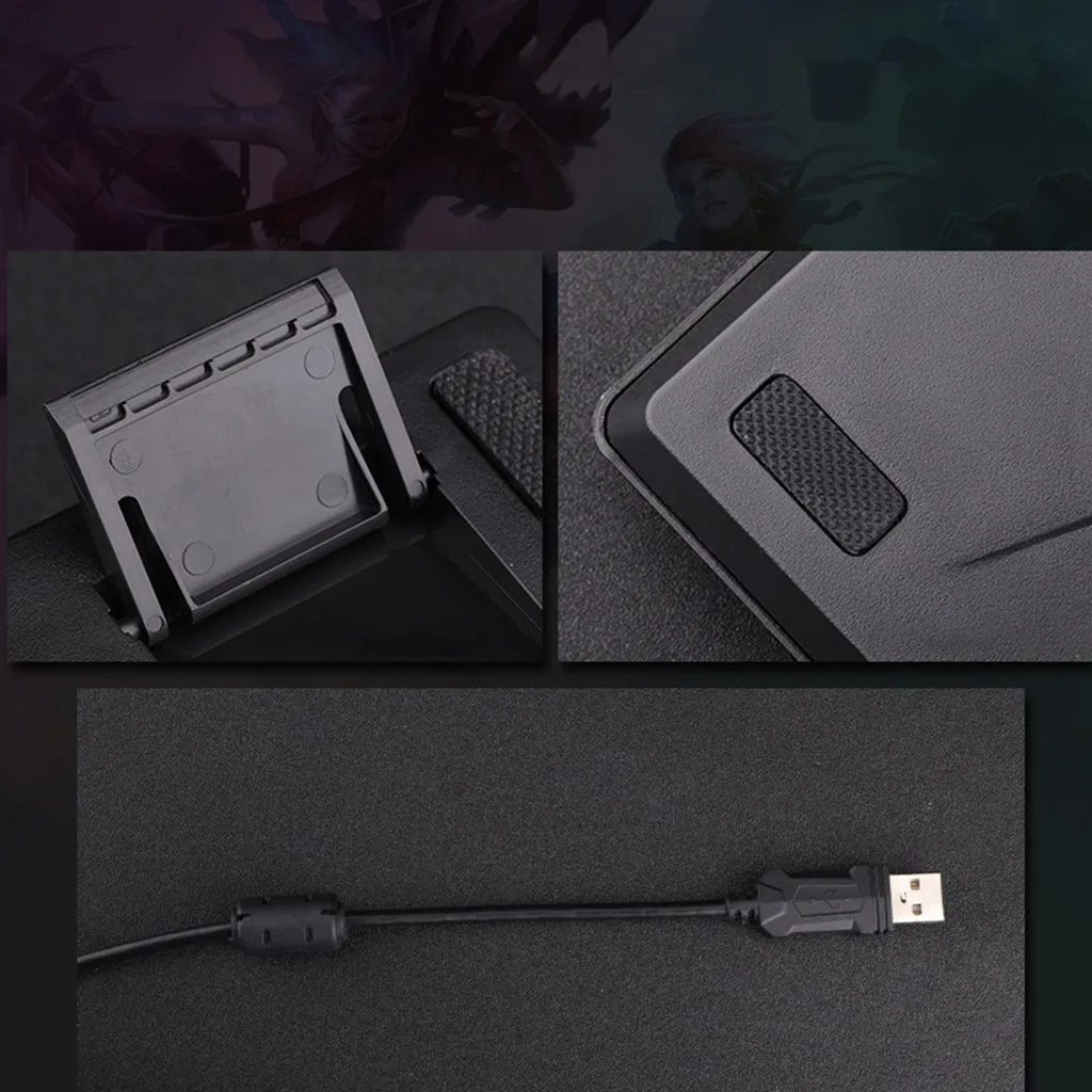 Английская механическая клавиатура синий переключатель подсветка USB Проводная