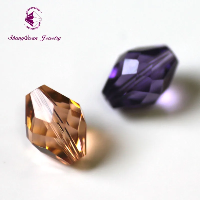 

Shangquan AAA Austrian crystal beads 100pcs 11*8mm oval shape glass crystal Loose beads for jewelry making bracelet DIY