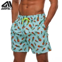 aimpact quick dry mens siwmwear beach board shorts swim trunks printed pineapple shorts with pocket bathing suit