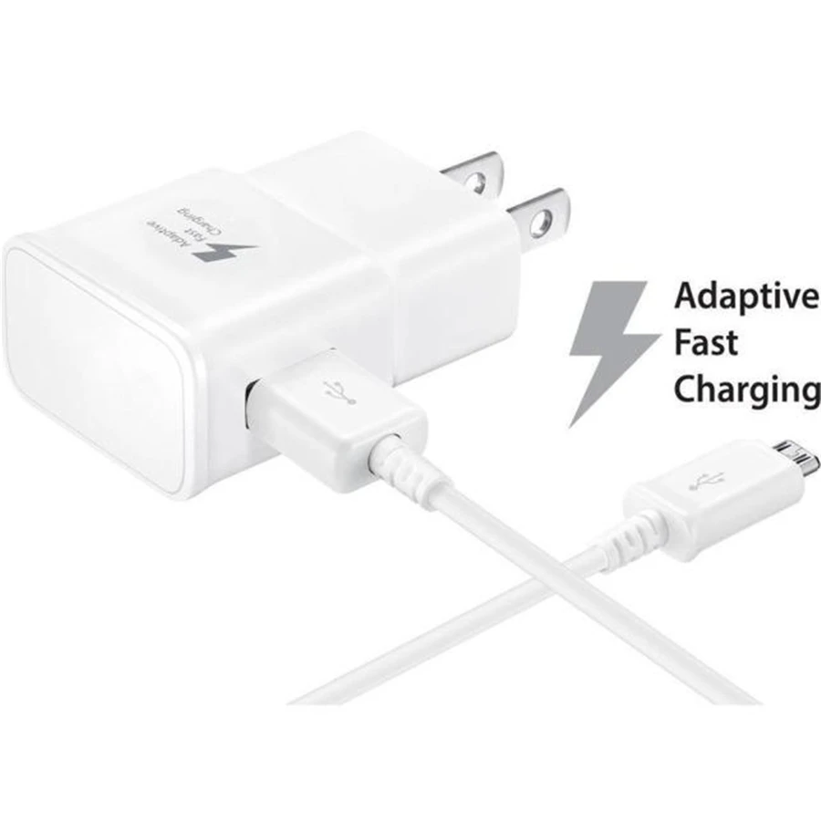 Быстрое зарядное устройство с вилкой Стандарта США и кабелем Micro USB для Samsung Galaxy
