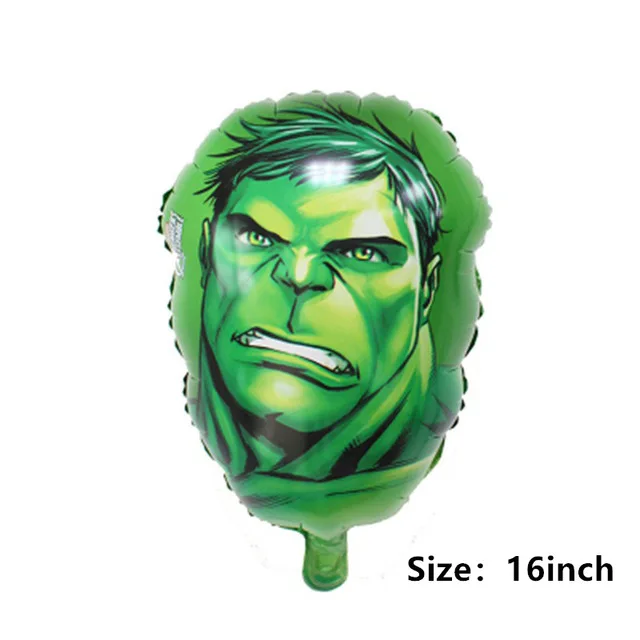 batman spiderman iron man hulk balloon party supplies superhero balloons superman baby super big hero happy birthday ballons toy - Цвет: 1pc