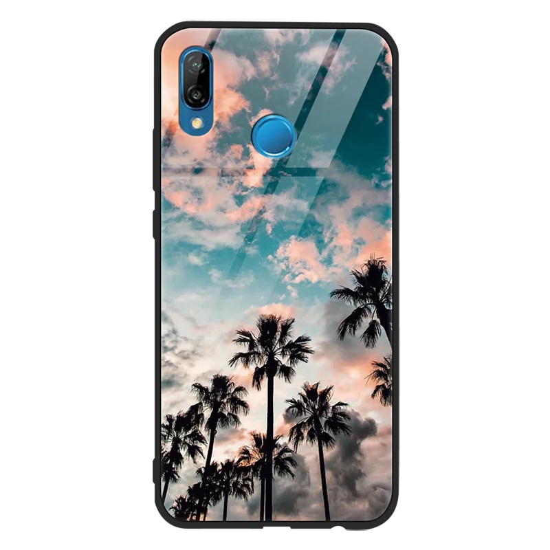 Чехол из закаленного стекла для Huawei P Smart 2019 P40 P30 P20 Lite Pro P9 P10 Plus роскошный