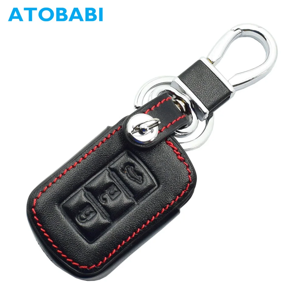 ATOBABI 3 кнопки кожаный чехол для ключа автомобиля дистанционного брелока Mitsubishi ASX