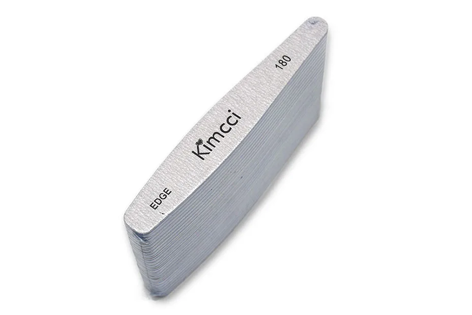 Kimcci 25 шт./лот, хорошее качество, пилочка для ногтей, маникюрный набор, наждачная бумага, тонкий буферный край, 180, маникюрный салон, принадлежности для маникюра