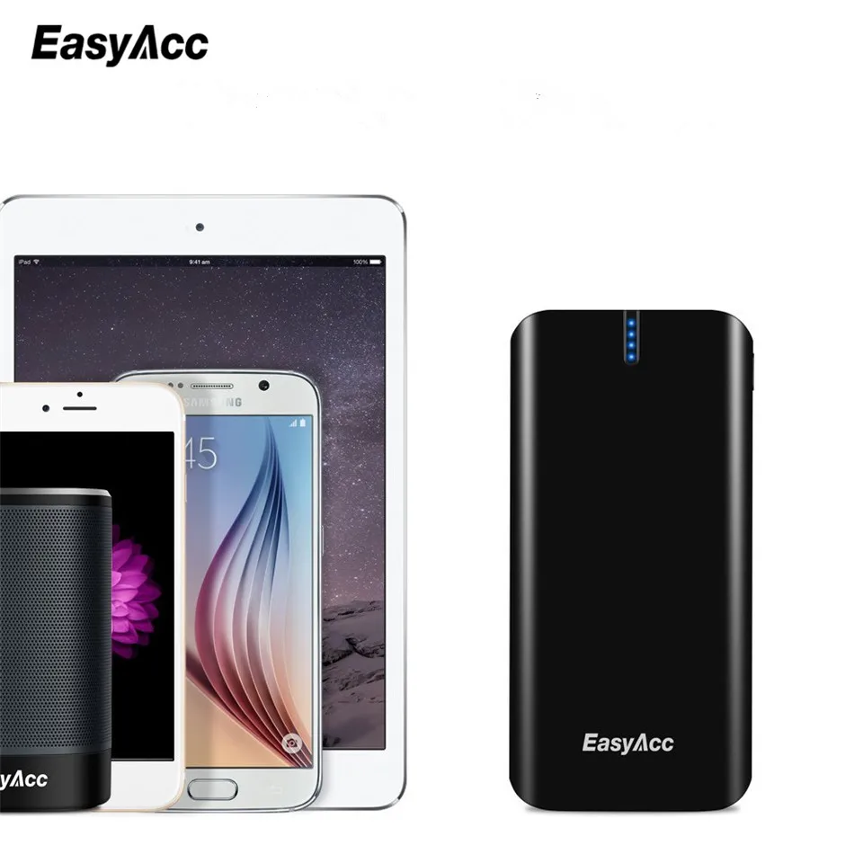 Easyacc Quick Charge 20000 мАч PowerBank 18650 Внешний Батарея 3 Порты быстро Smart Travel Зарядное