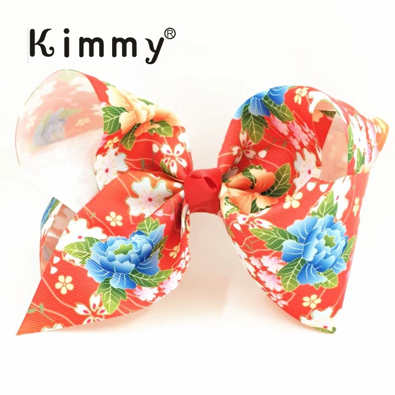 Большой галстук-бабочка XXXLarge с пионами для китайского праздника Весны |