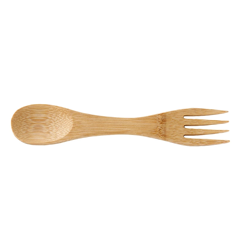 Multifunction Solid Wooden Spoon Forks Set Stirring Scoop Coffee Tableware Natural Wood Cutlery Tea Spoons | Дом и сад