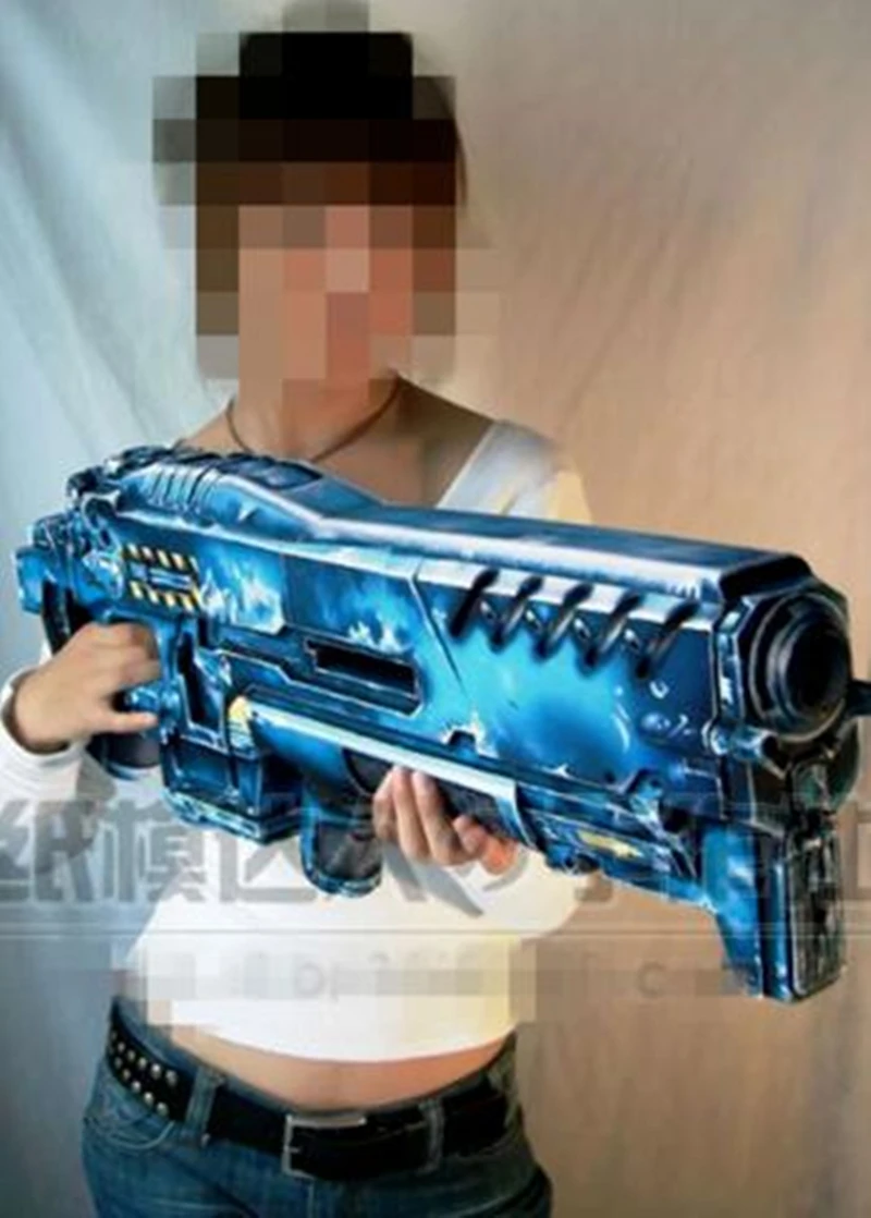 Starcraft 2 Terran gun 1:1 ручной набор для сборки 3D бумаги|Картонные конструкторы| |