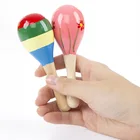 12 см миниатюрный деревянный шар, детские игрушки, погремушки для младенцев, Ударные музыкальные инструменты, песочный молоток