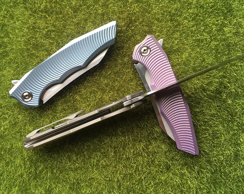 Складной нож LiBing Origina Alien Flipper m390 лезвие с титановой ручкой для кемпинга охоты