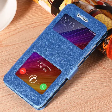 Для Xiaomi 5S чехол открытое окно Флип кожаный Силиконовая задняя крышка телефона