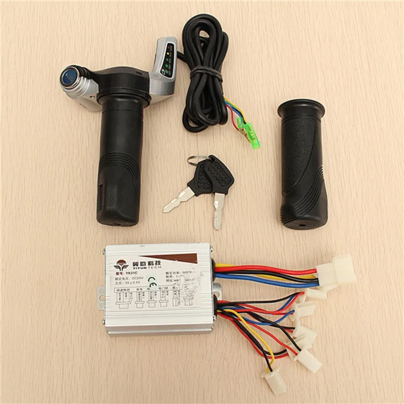 Регулятор скорости щетки мотоцикла и ручки дроссельной заслонки скутера 24 В 500 Вт