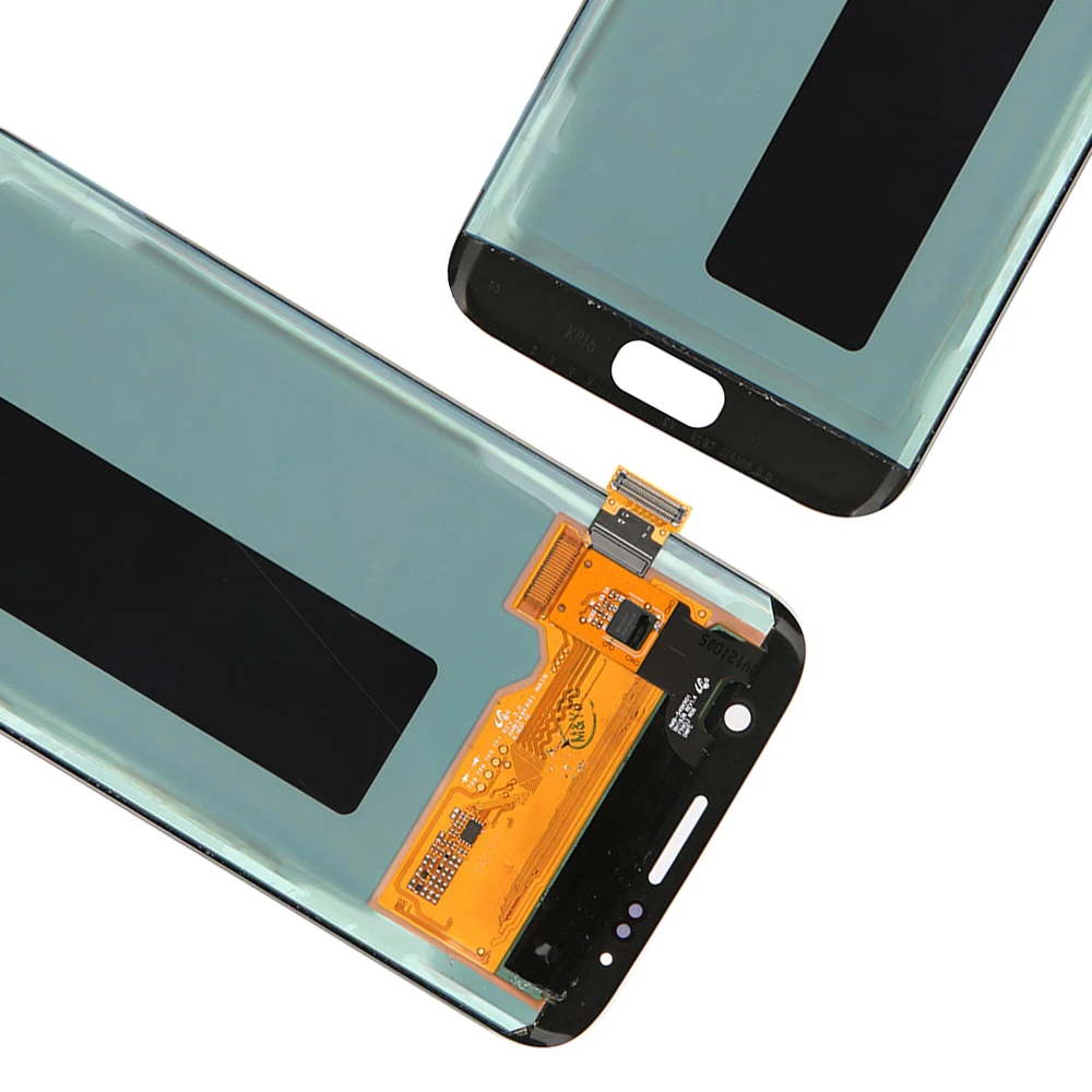 5,5 ''сменный ЖК-дисплей для samsung S7 Edge G935 G935F, ЖК-дисплей, сенсорный экран, дигитайзер с рамкой для samsung S7 edge, дисплей