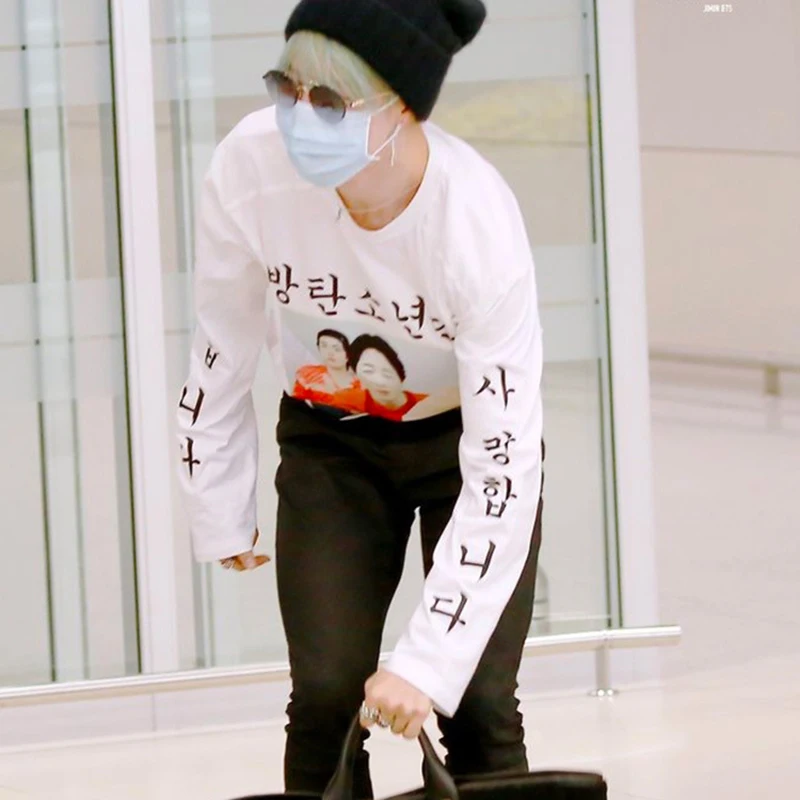 Kpop Idol Jimin новые теплые толстовки с принтом Топ фанатов монолитные женские/мужские