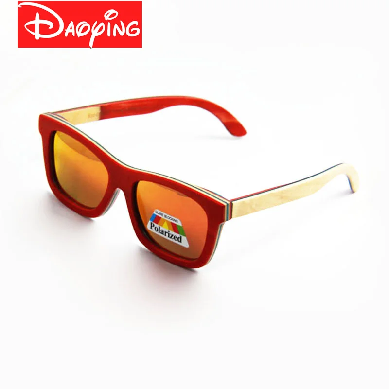 DAOYING новые мужские бамбуковые солнцезащитные очки ручной работы деревянный
