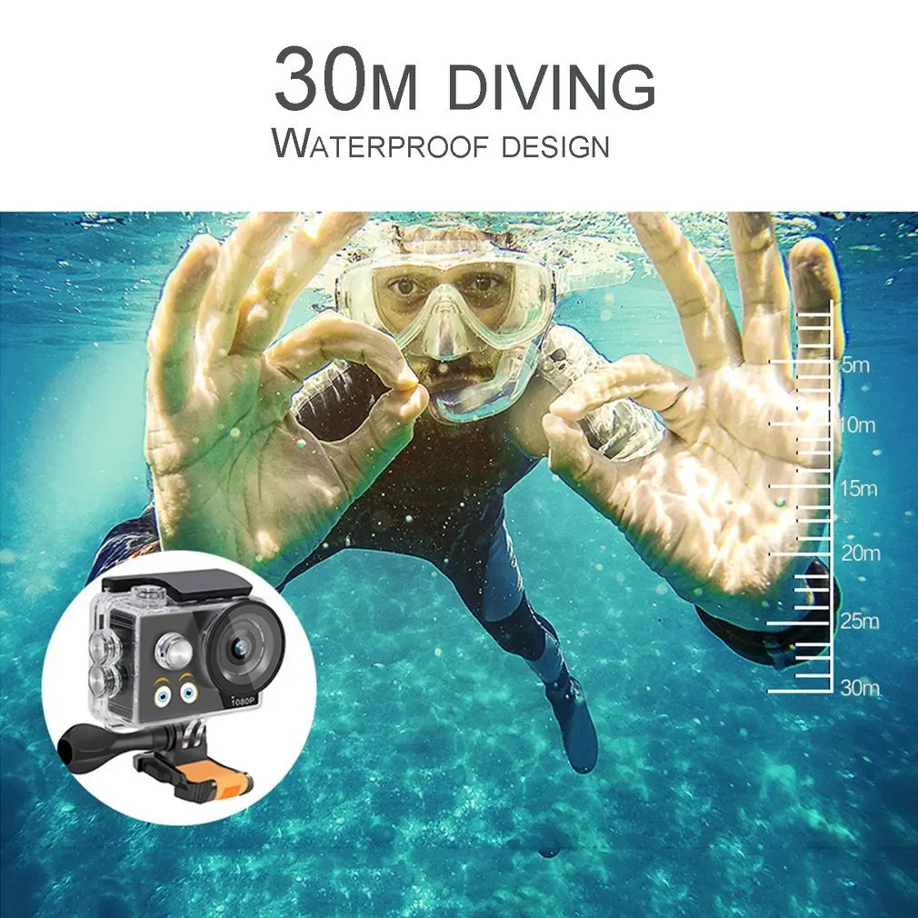 Full HD 1080P A9 30m Waterproof Sport Video Camcorder for Children 2" Outdoor Mini Cam Diving Digital Camera
