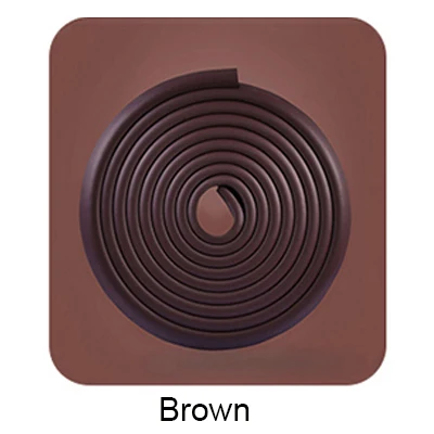 Brown 5 м детская безопасная настольная защитная полоса для края утолщенная детская Защитная угловая защитная пленка детская безопасная угловая защитная лента - Цвет: Brown