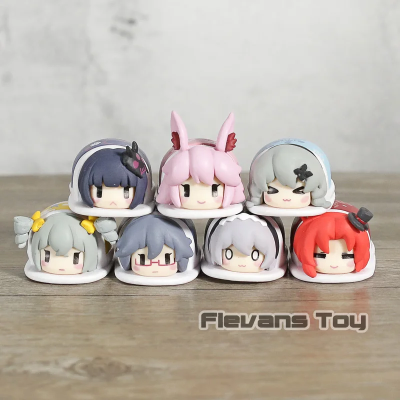 7 шт./компл. Mihoyo Kiana Himeko Yae Sakura Theresa Райден Мэй Мини искусственные игрушки украшение