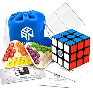 Cuber speed Gan 356 Air SM Магнитный скоростной куб 3x3 магический головоломка черная