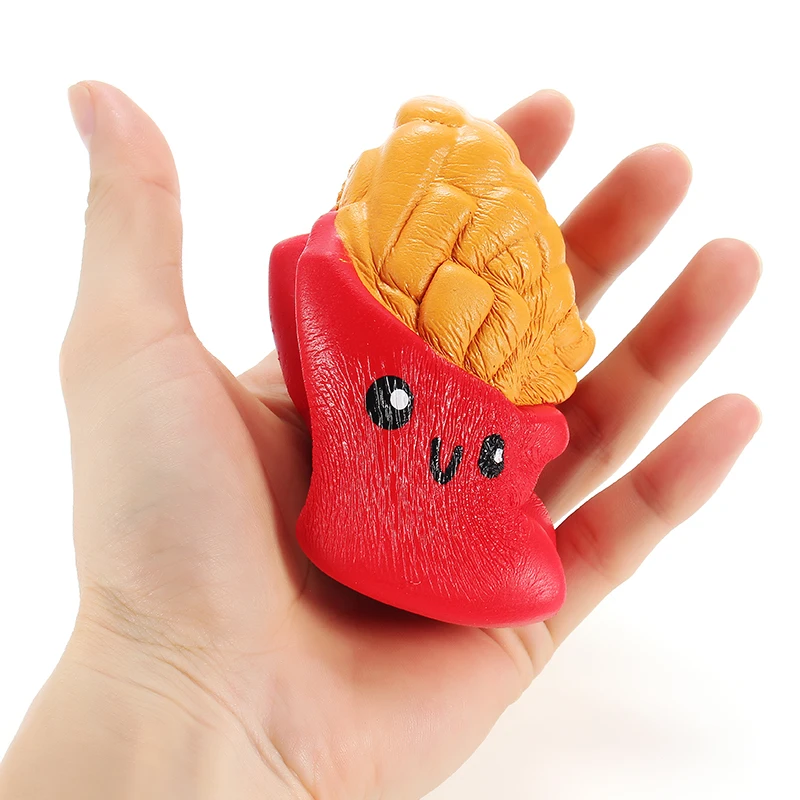 JIMITU милые чипсы сжимаемые Джамбо картофель фри медленно поднимающийся мягкий