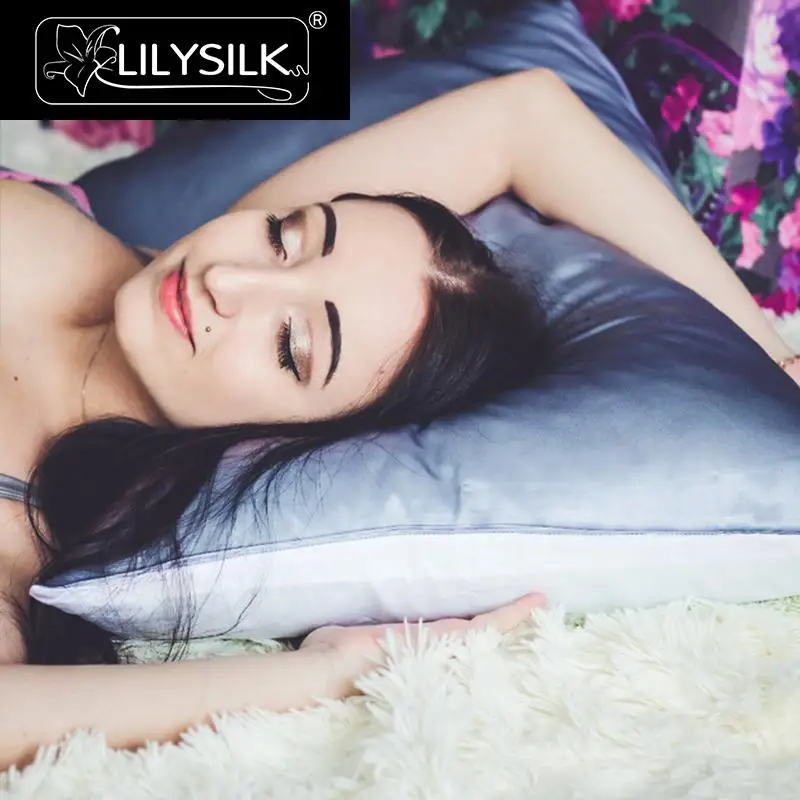 Lilysilk Двусторонняя наволочка из натурального шелка на подушку шелк-хлопок Цена за 1 шт. Чехол для подушки