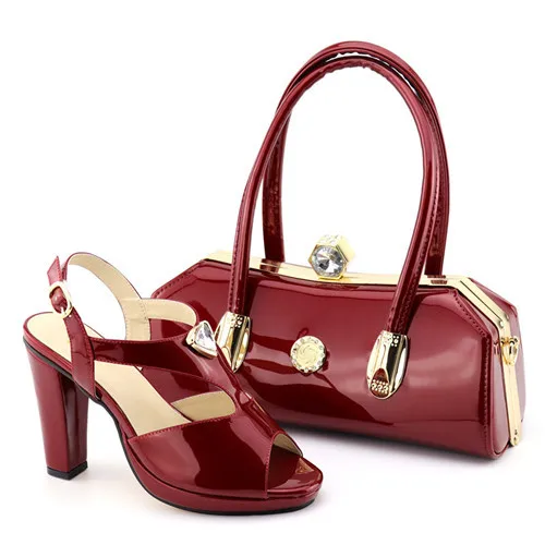 Gryan Shoes and Bag African Shoe Set Italian Matching Summer Style set EDN1-9 | Обувь