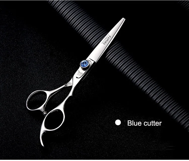 blue cutter KUMIHO F2BS-60 ножницы для волос набор 9cr13 нержавеющая 6 дюймов 2 цвета винт доступны резки и истончение ножницы - Цвет: blue cutter