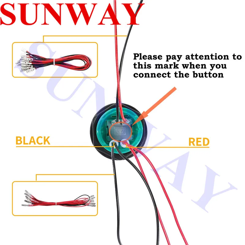SUNWAY 2 игрока светодиодные аркадные кнопки и джойстики DIY kit 2X Джойстики + 20 X led