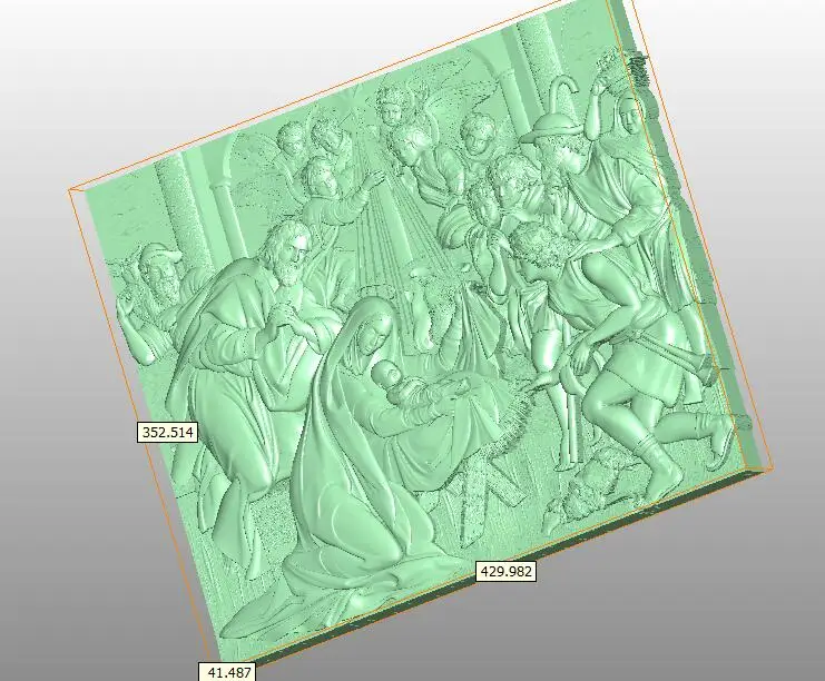 RODJENJE 2 шт. рельефная Модель 3D в формате STL ЧПУ маршрутизатор резьба гравировка Artcam