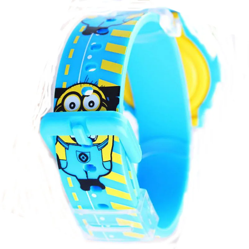 Миньон дети смотрят 3D мультфильм часы Гадкий я милые цифровые Montre Enfant Relojes para