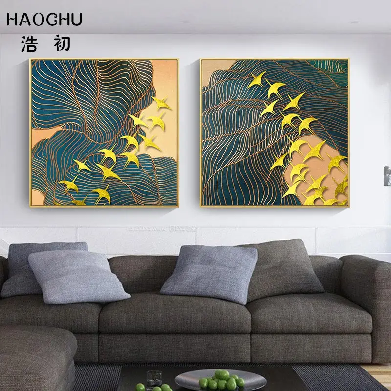 HAOCHU новые китайские летающие птицы Xiangyun декоративные картины художественный