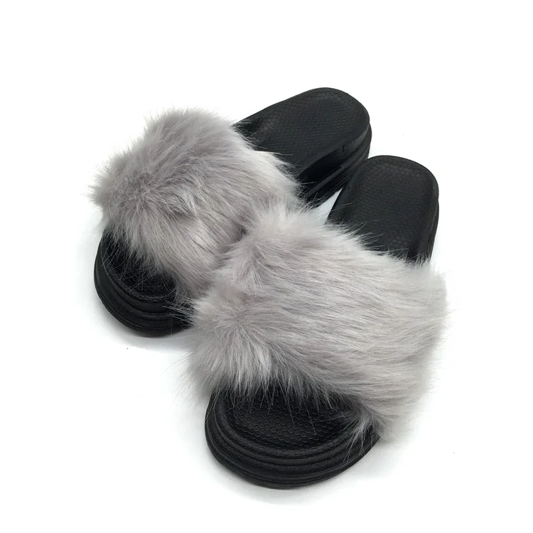 Aleafalling/женские тапочки из искусственного меха Домашние пушистые шлепанцы