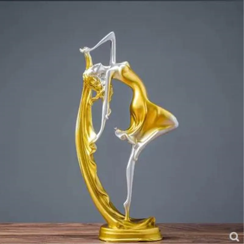 

American dance sculpture character decoration, living room decoration creative crafts decoration