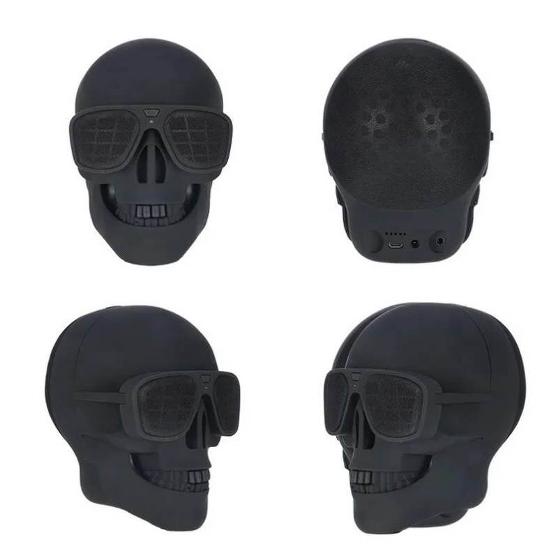 AeroSkull Bluetooth динамик Беспроводные Солнцезащитные очки Череп Форма динамик мобильный сабвуфер многоцелевой портативный динамик крутой