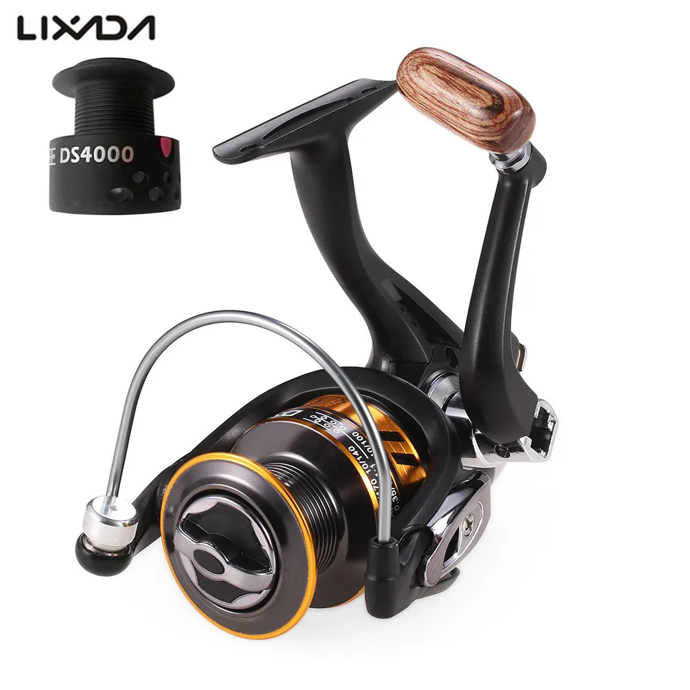 Lixada 12 + 1BB спиннинговая Рыболовная катушка с бесплатной запасной шпулей GT 5 1: 1