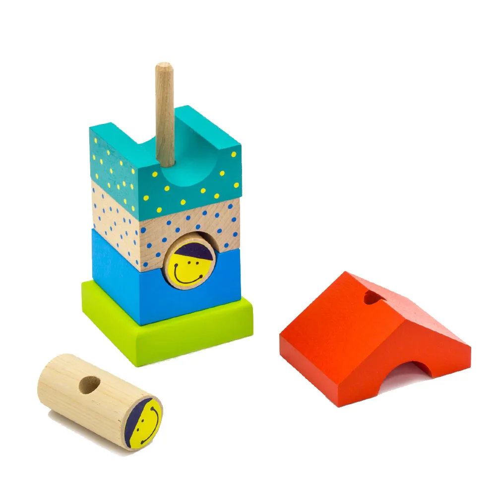 Пирамидка деревянная Домик|Пазлы| |