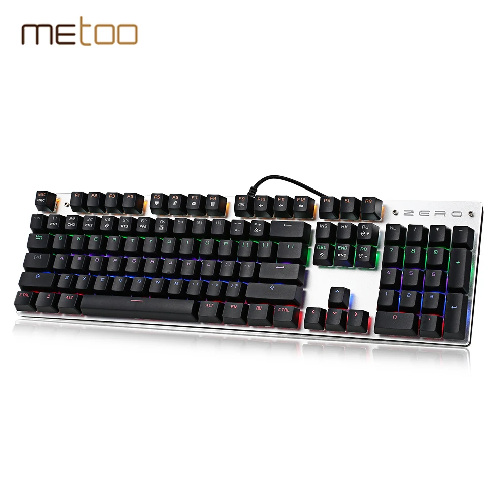 Оригинальный METOO zero X08 Механическая игровая клавиатура механическая с подсветкой