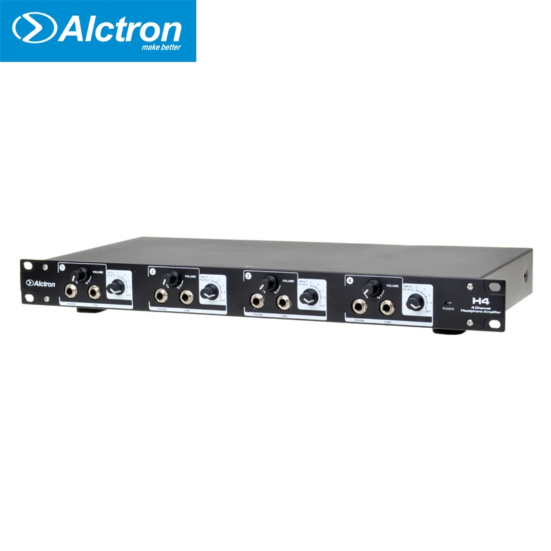 Alctron H4 Профессиональный высокомощный 4 канальный усилитель для наушников и